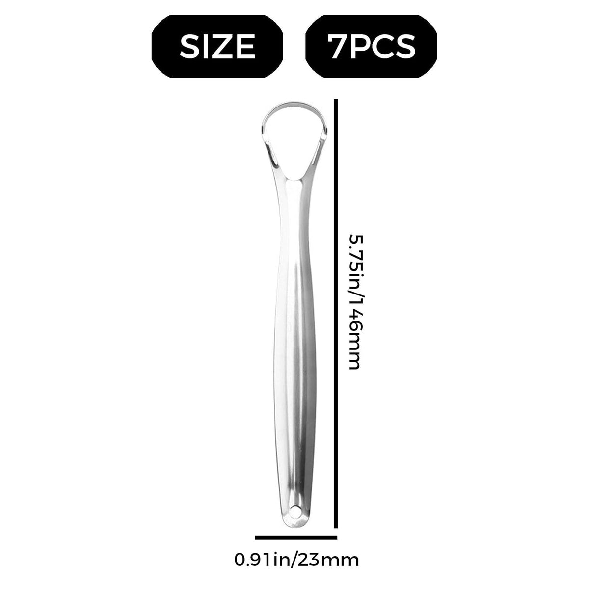 Tongue Scraper for Adults and Kids, Metal Tongue Cleaner