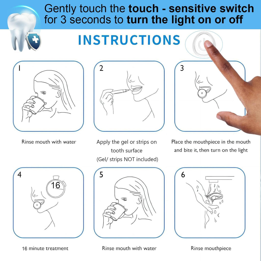 Teeth Whitening Light,10X More Powerful Blue Led Light