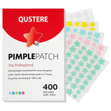 Pimple Patches for Face, Hydrocolloid Acne Patches, Cute Star Zit Covers, Colorful Spot Stickers with Tea Tree, Salicylic Acid & Cica Oil| 3 Sizes (10Mm, 12Mm & 14Mm) |400 Count