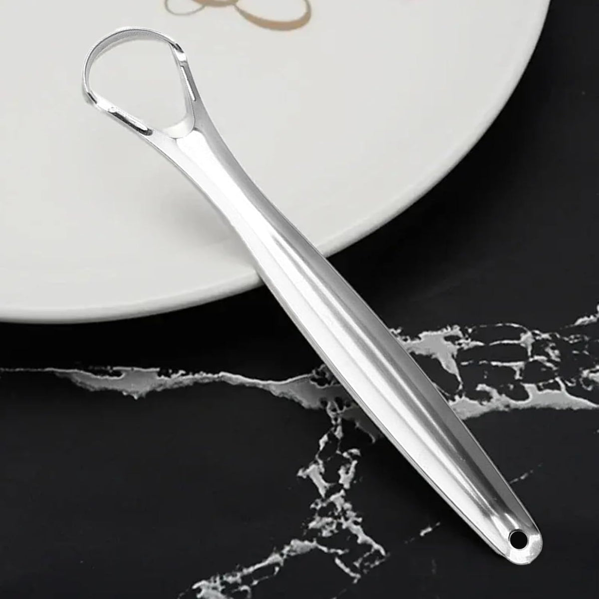 Tongue Scraper for Adults and Kids, Metal Tongue Cleaner